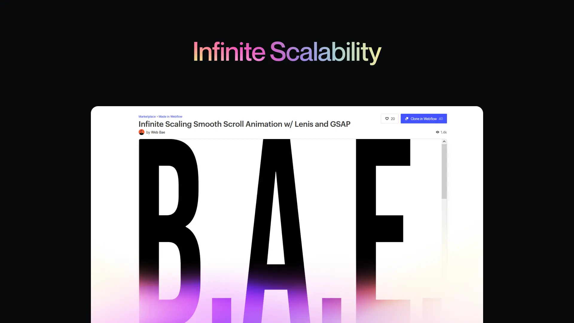 Infinite Scalability