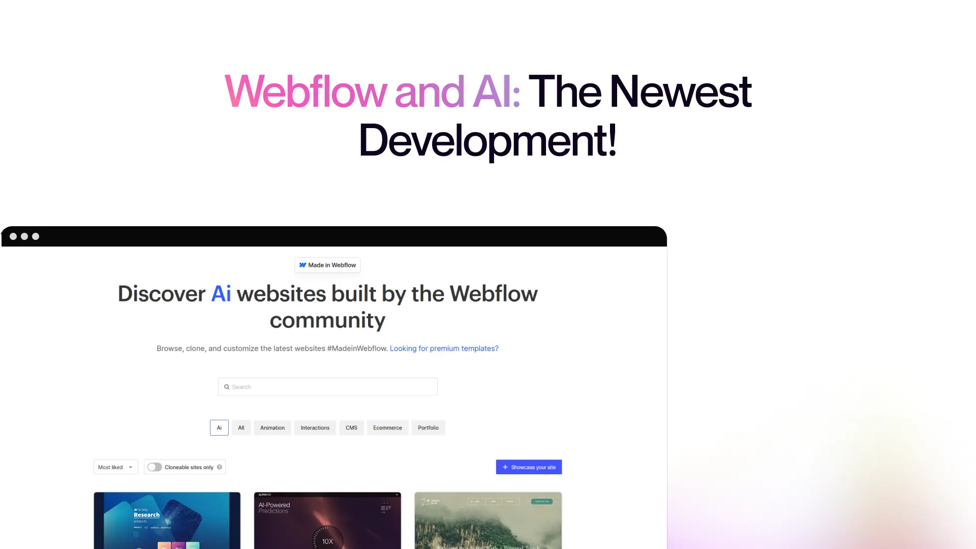 Webflow and AI: The Newest Development!