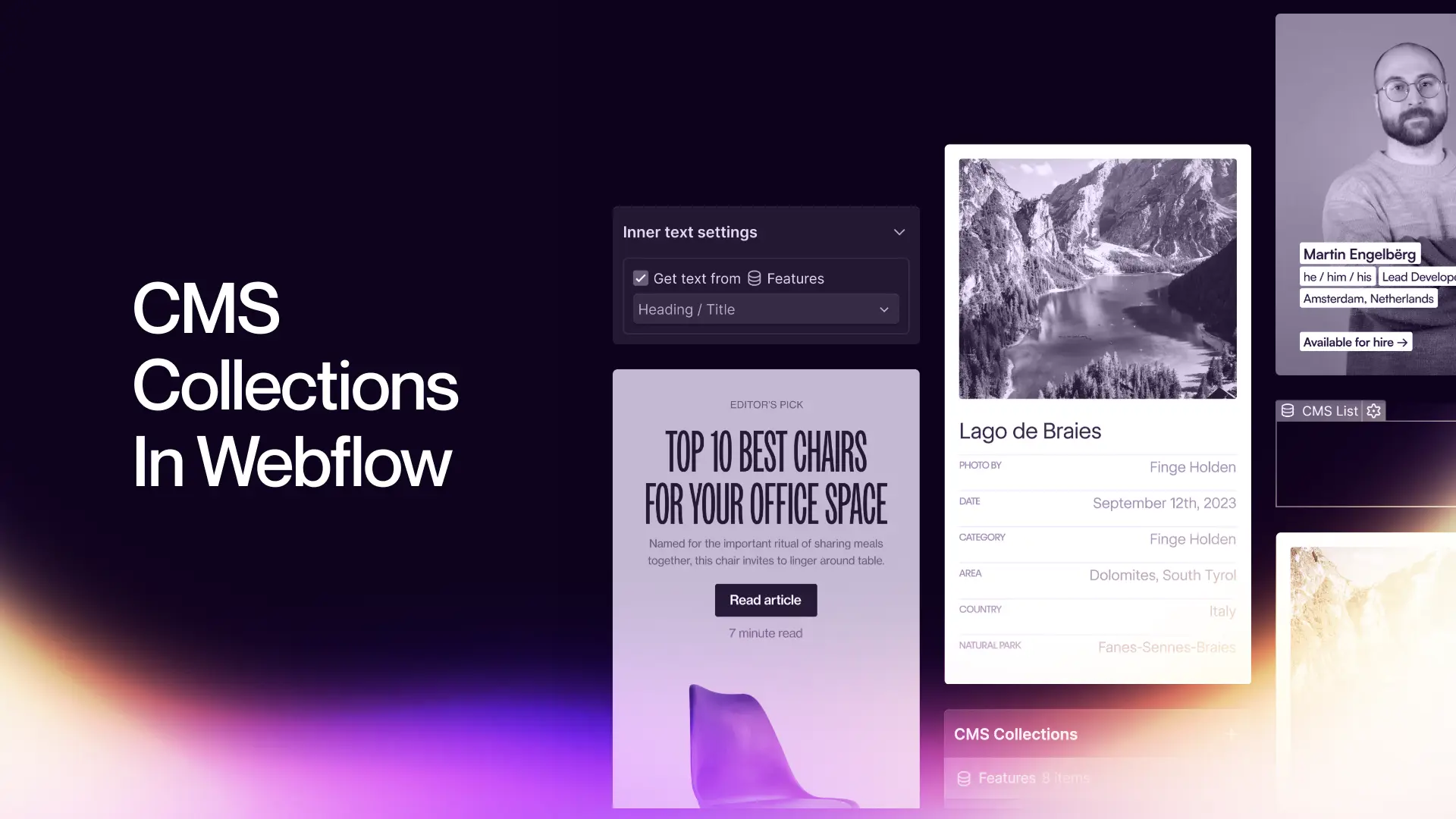 CMS Collections in Webflow