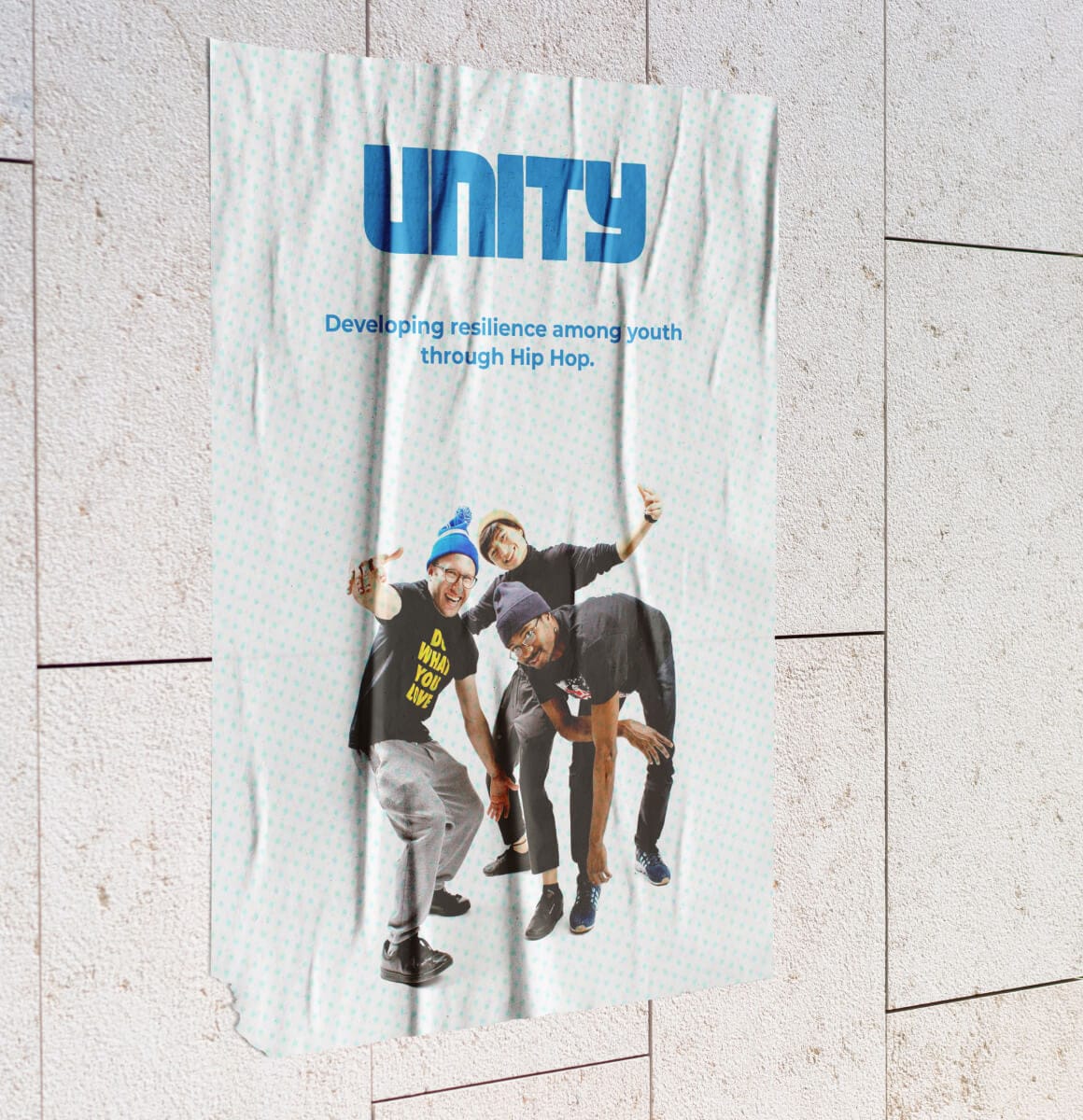 Unity Charity wall post advertising