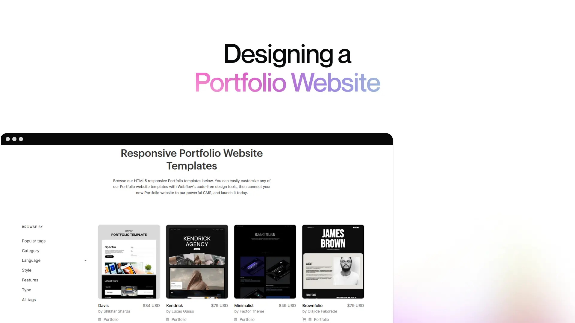 Designing a Portfolio Website