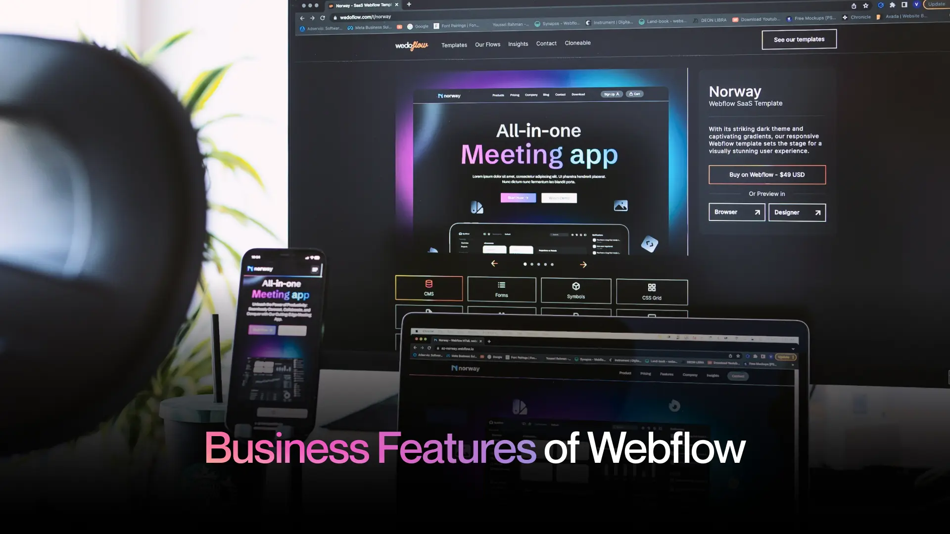 2. Business Features of Webflow