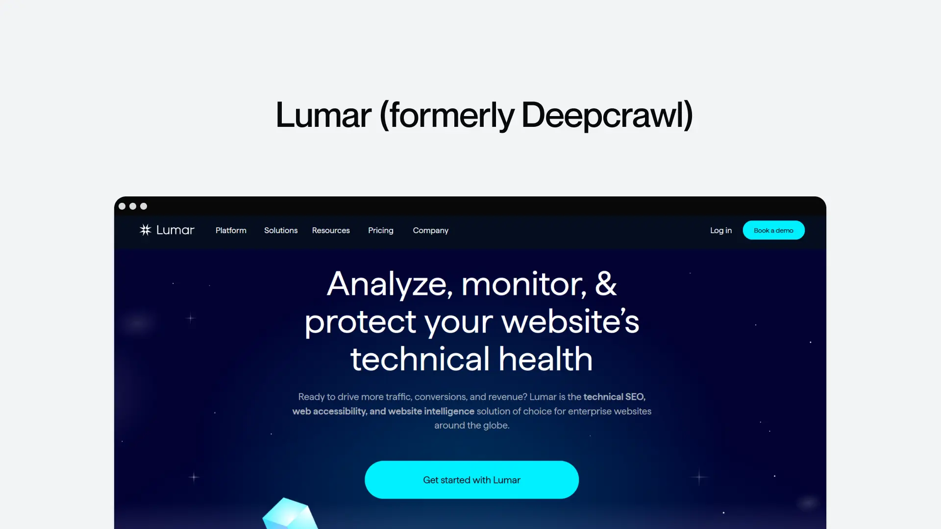 9. Lumar (formerly Deepcrawl)