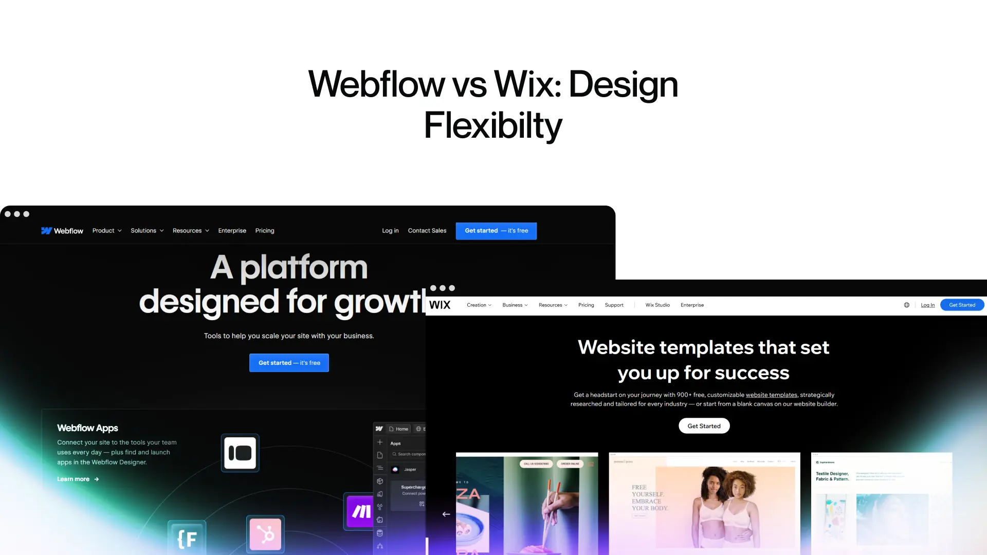 Webflow vs Wix: Design Flexibility