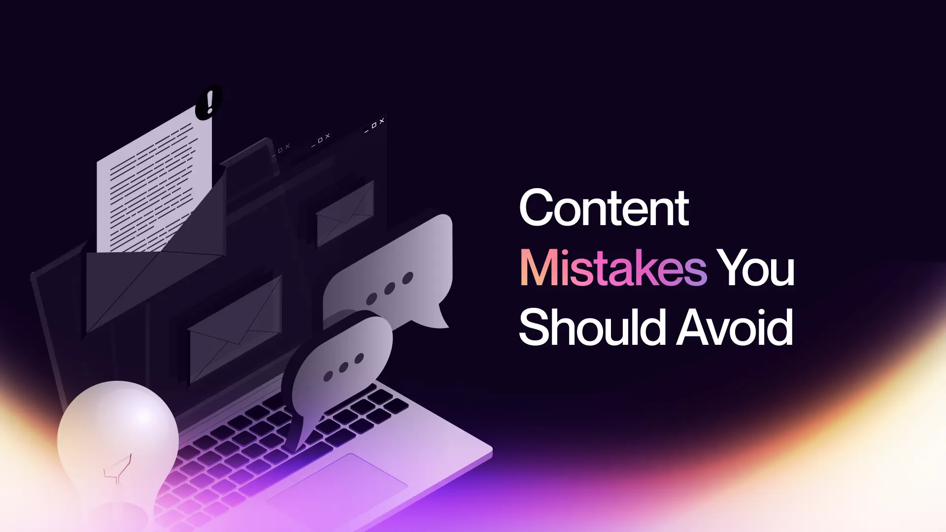 Content Mistakes You Should Avoid