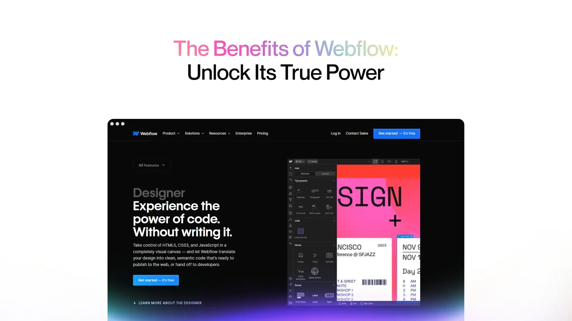 The Benefits of Webflow: Unlock Its True Power