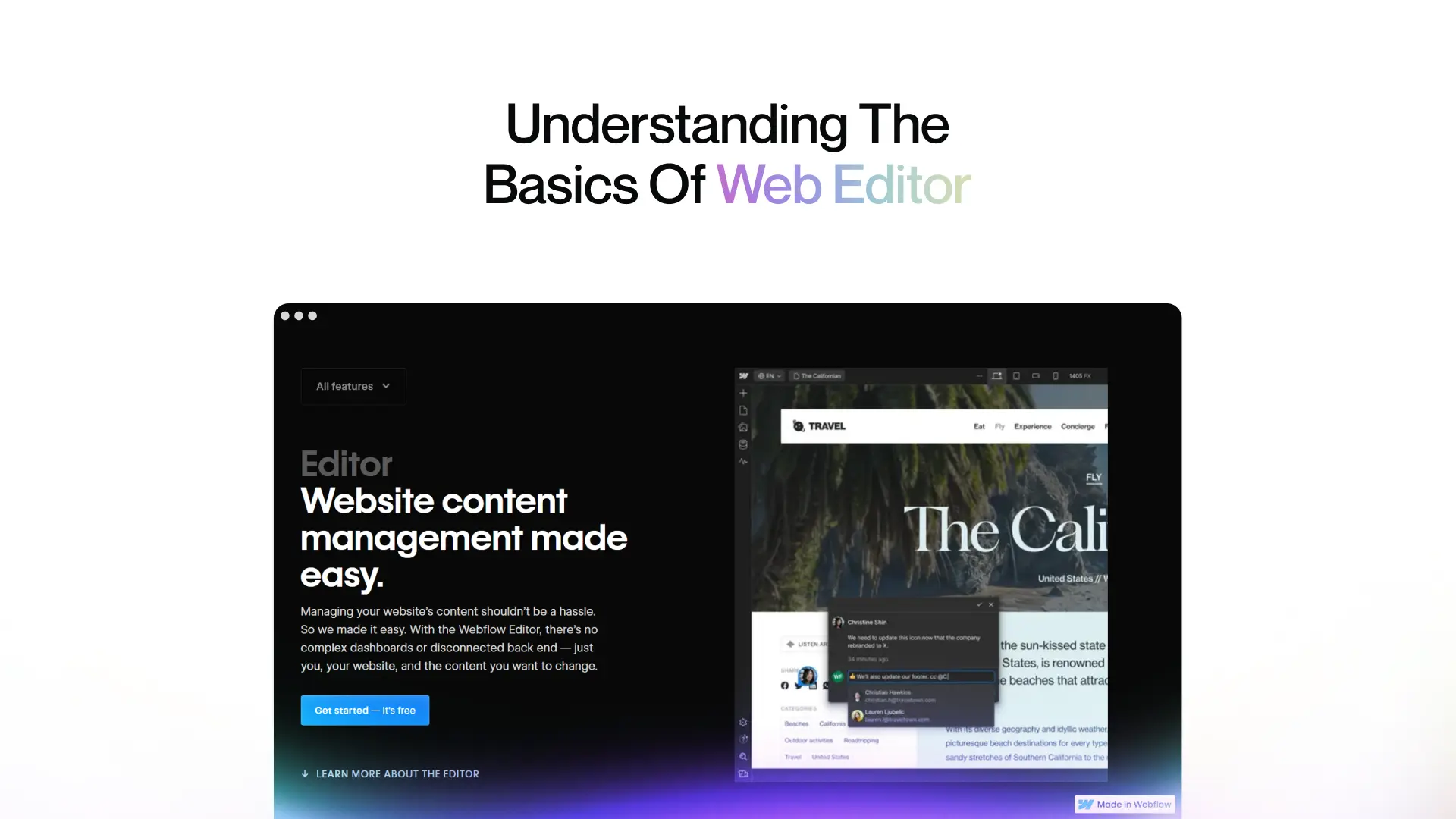 Understanding the Basics of Web Editor