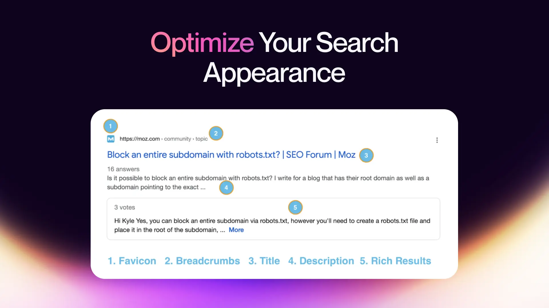 4. Optimize Your Search Appearance