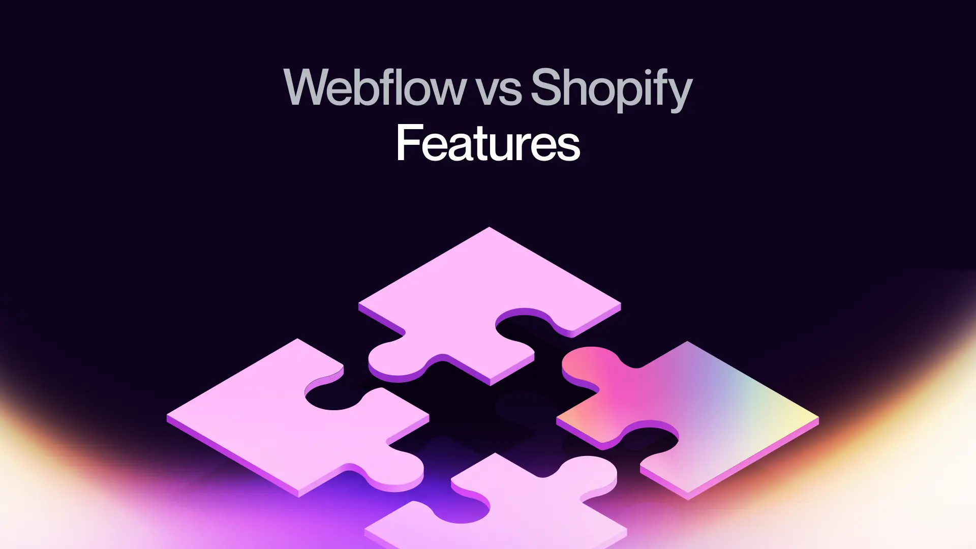 4. Webflow vs Shopify, Features