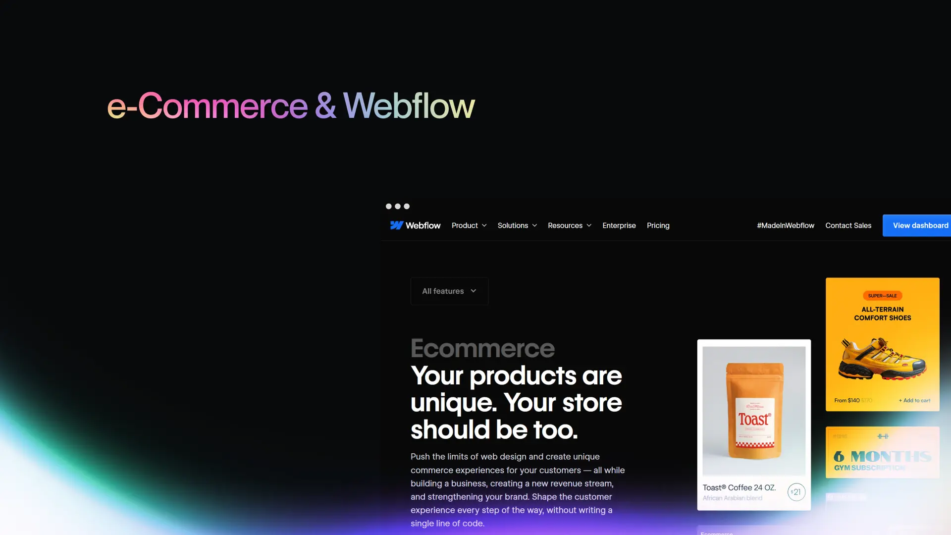 2. e-Commerce & Webflow