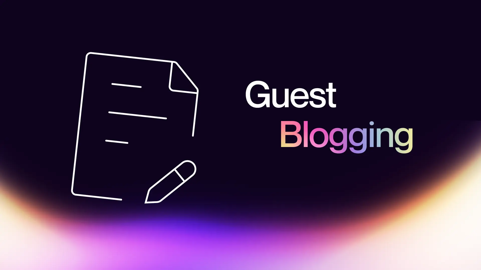 3. Guest Blogging