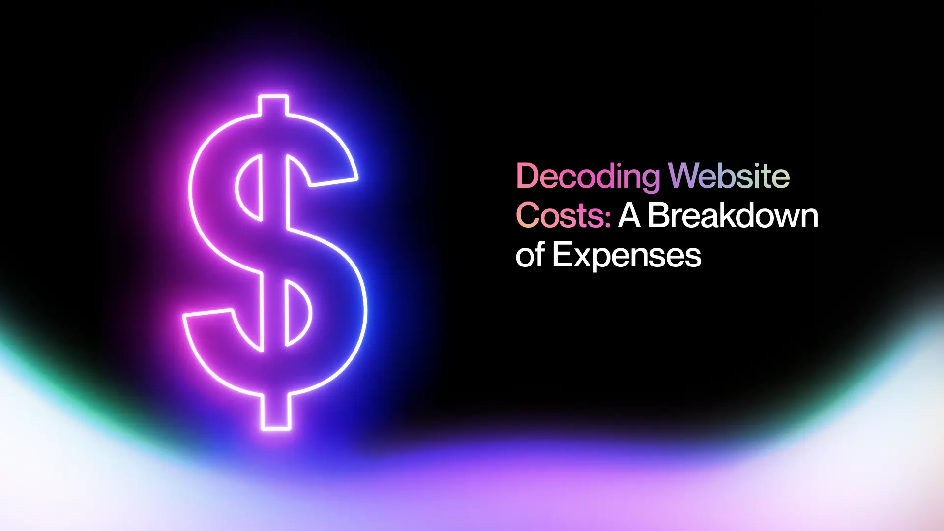 Decoding Website Costs: A Breakdown of Expenses