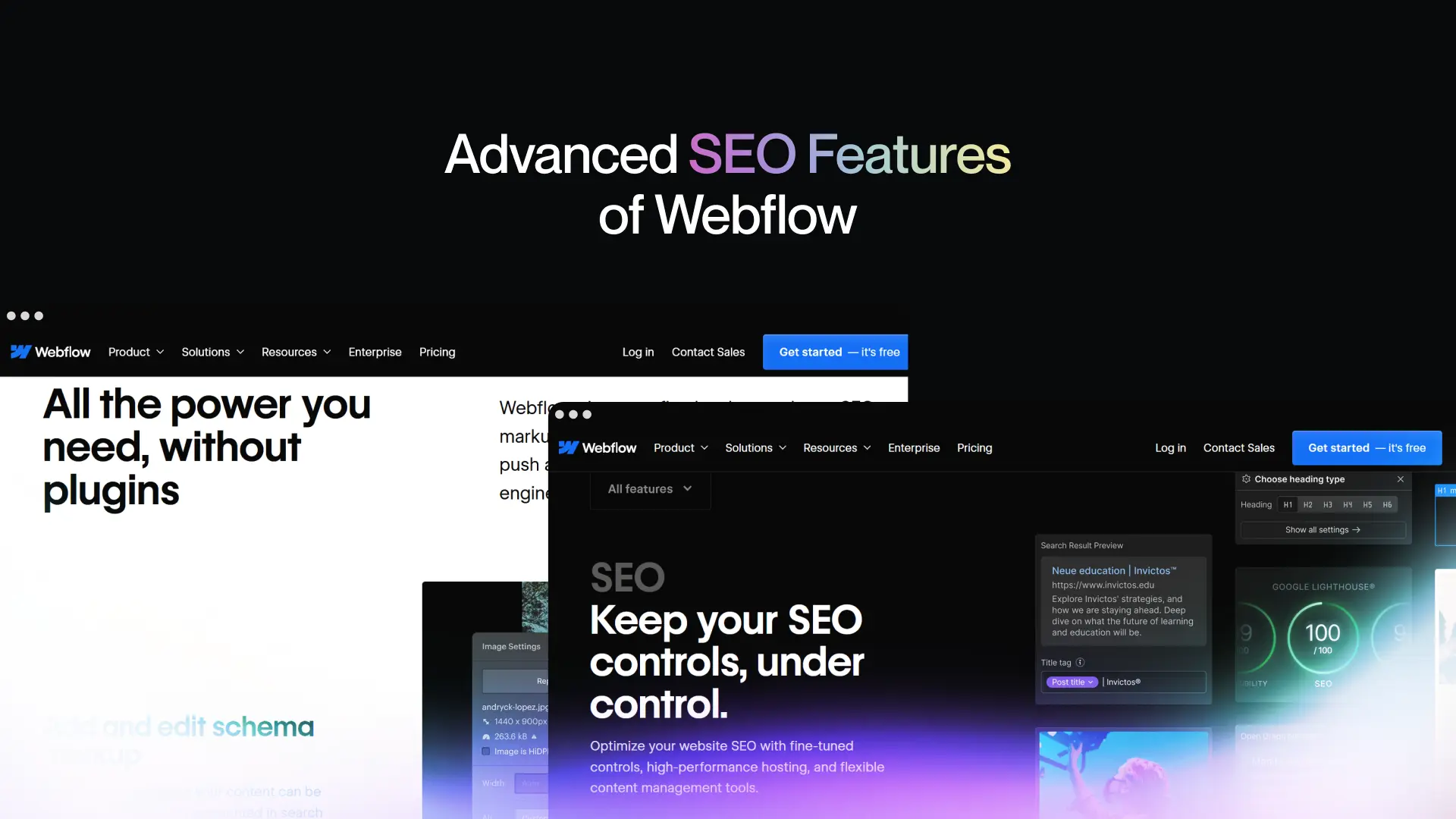 5. Boosting Visibility: Advanced SEO Features of Webflow