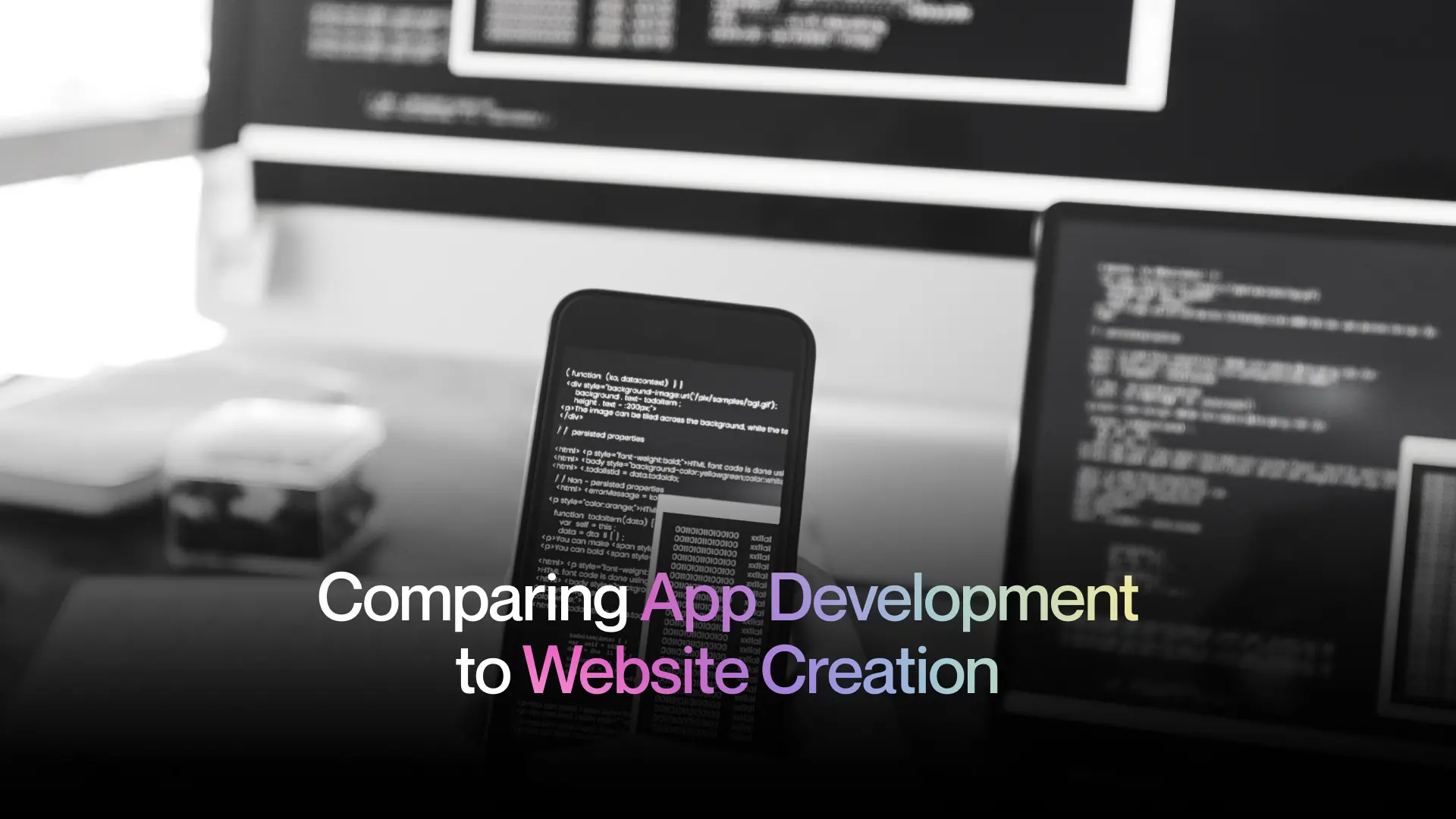 Comparing App Development to Website Creation