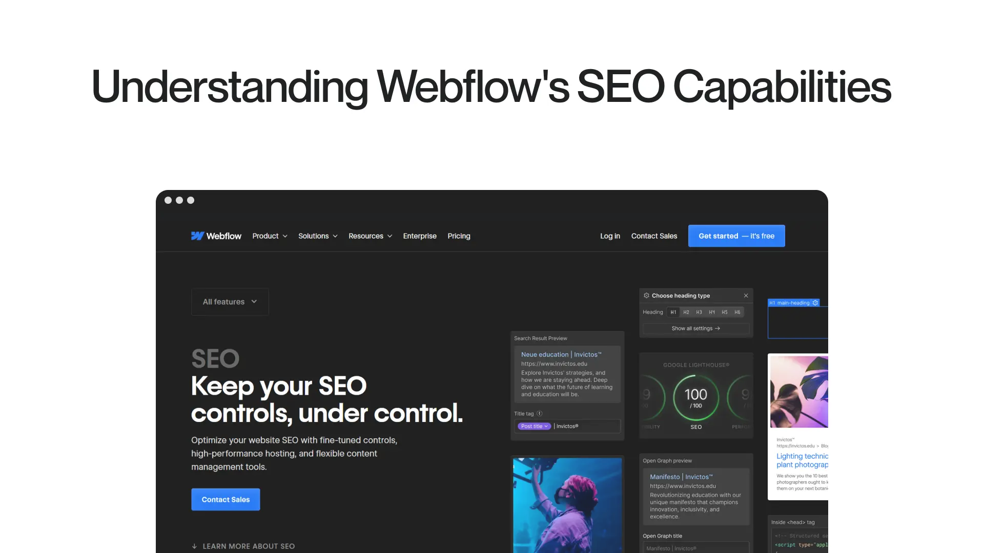 Understanding Webflow's SEO Capabilities