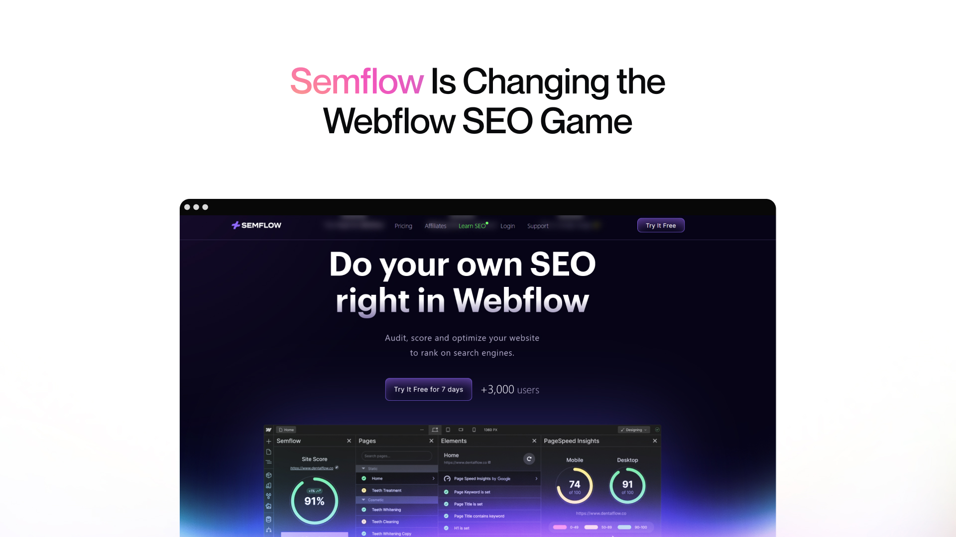 How Semflow Plugin Is Changing the Webflow SEO Game?