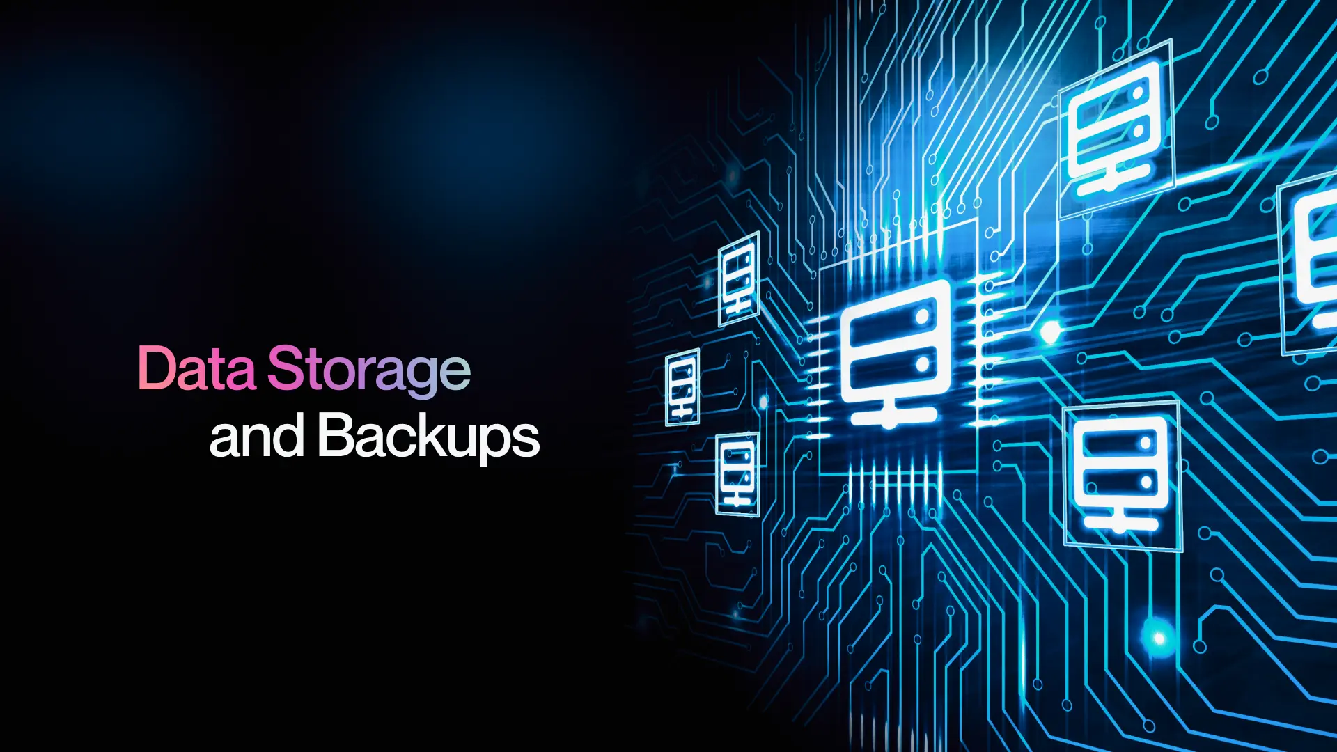 7. Data Storage and Backups