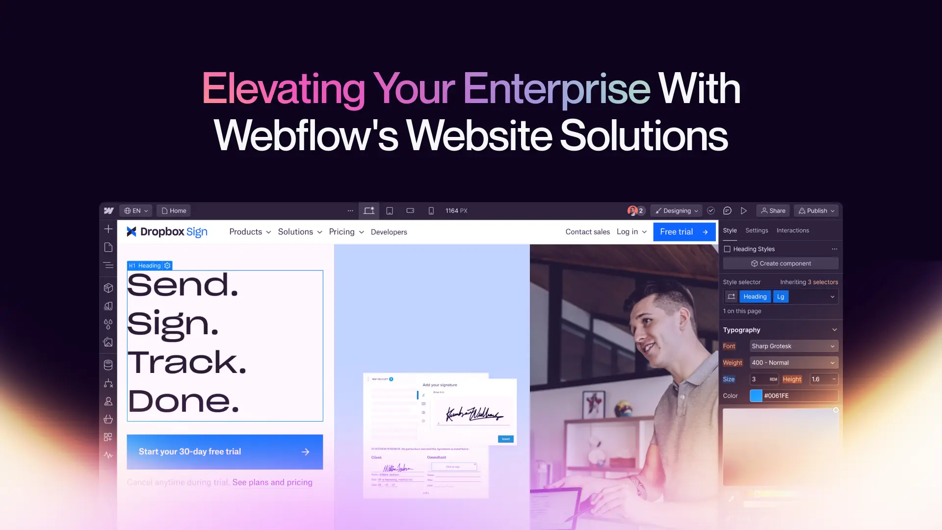 Elevating Your Enterprise with Webflow's Website Solutions